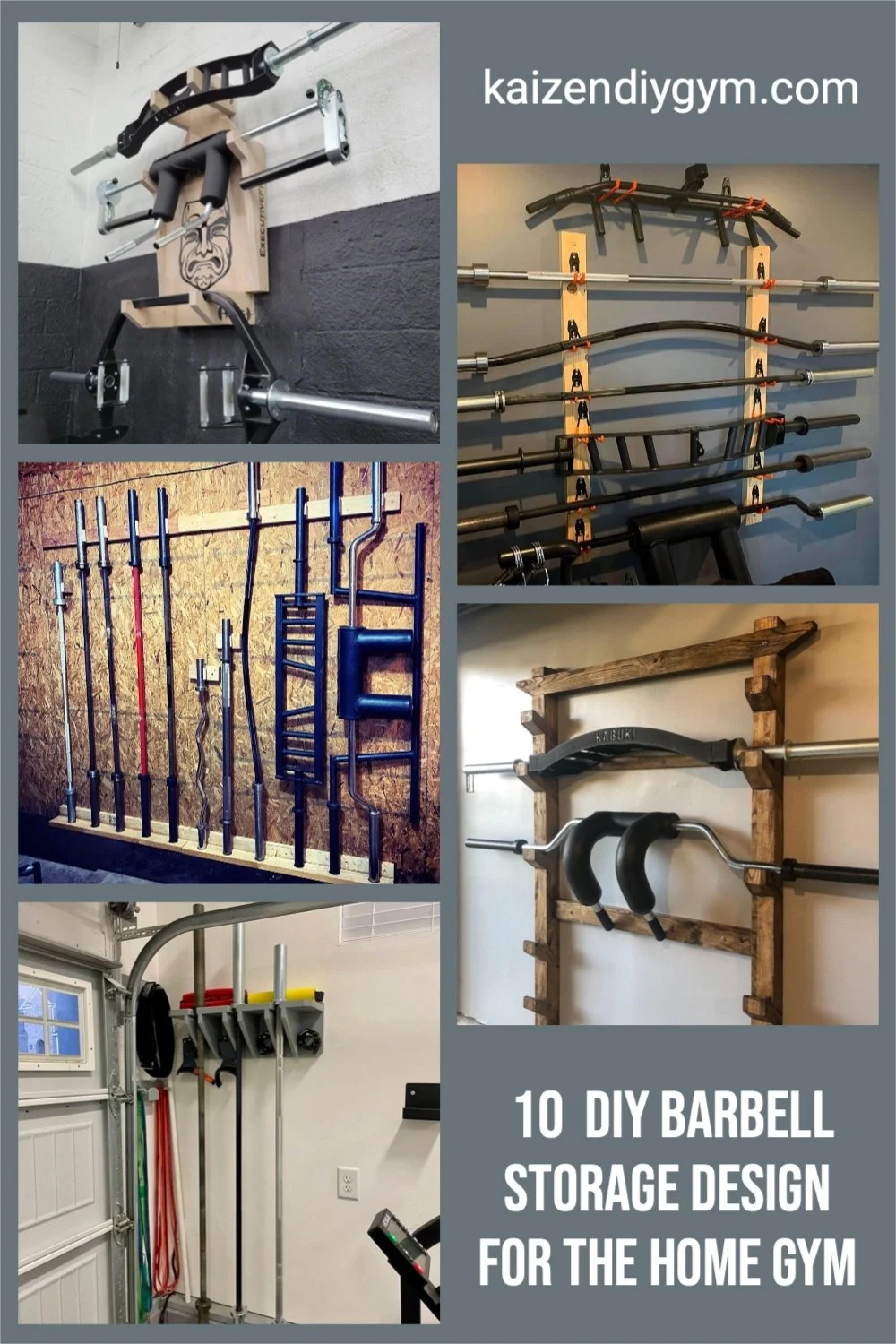 10 easy diy barbell storage designs barbell holders for the home